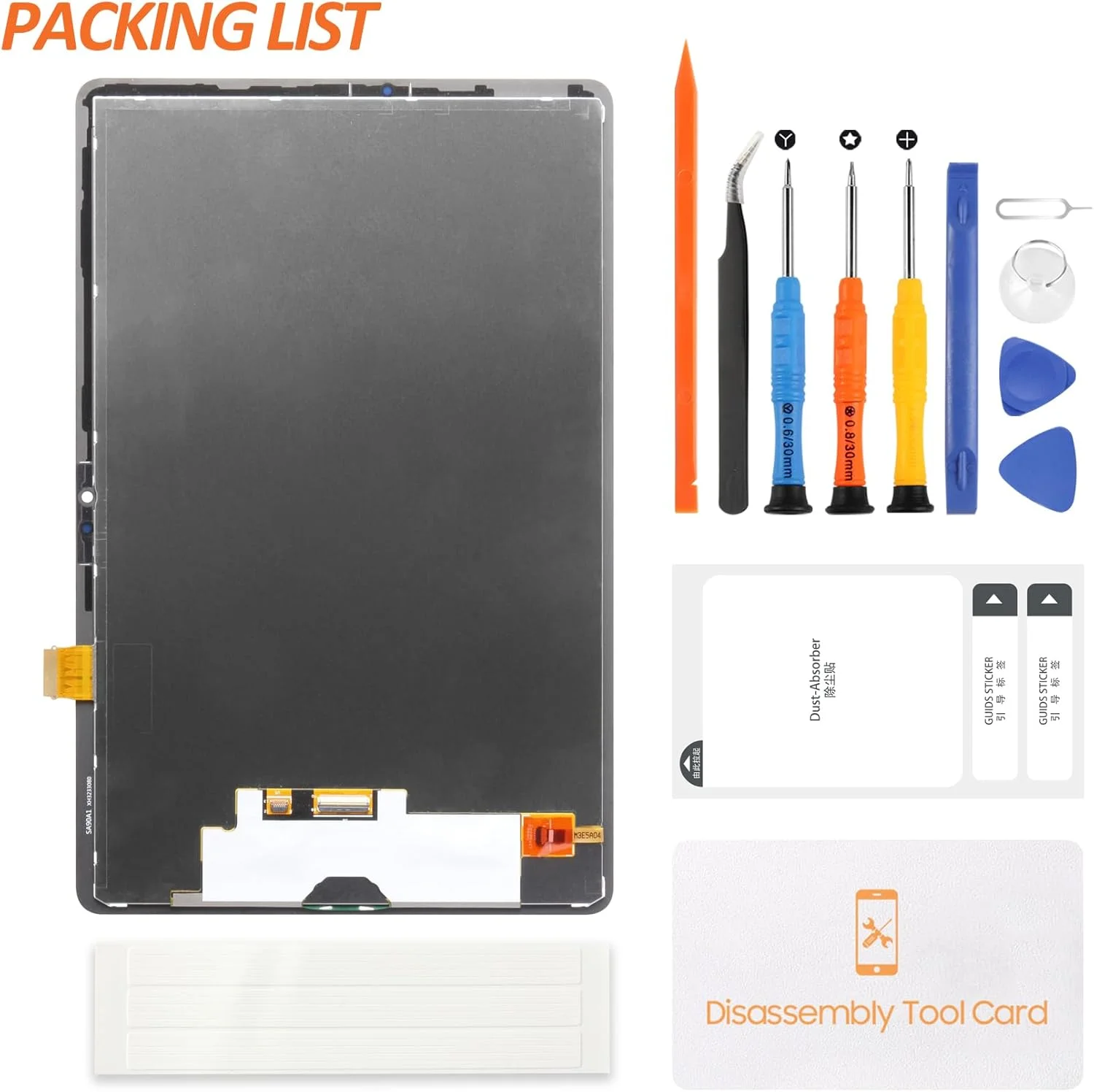 صفحه نمایش LCD جایگزین تبلت A-MIND Galaxy S9 FE 10.9 اینچی برای Samsung S9 FE SM-X510 SM-X516B، مجموعه دیجیتایزر صفحه لمسی، قطعات تعمیر شیشه