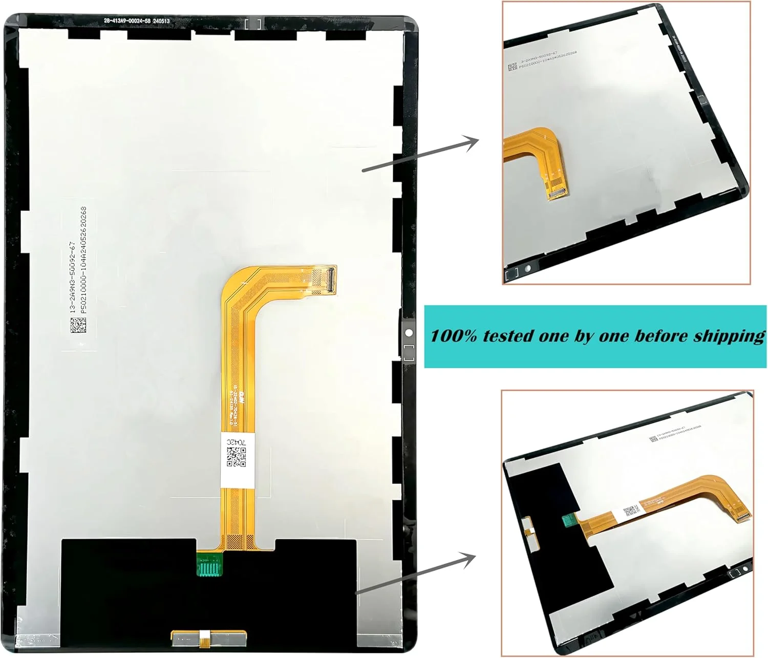 تعویض صفحه نمایش تبلت سامسونگ گلکسی A9 پلاس Qinqiyue، صفحه نمایش LCD مشکی با فریم، مناسب برای مدل های SM-X210 SM-X215، مجموعه قطعات تعمیر صفحه لمسی
