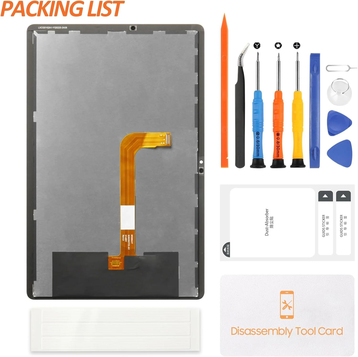 صفحه نمایش LCD جایگزین تبلت A-MIND Galaxy Tab A9 Plus A9+ 11 اینچی برای Samsung Tab A9 Plus A9+ SM-X210 X215 X216، مجموعه دیجیتایزر صفحه لمسی و شیشه (گرافیتی)