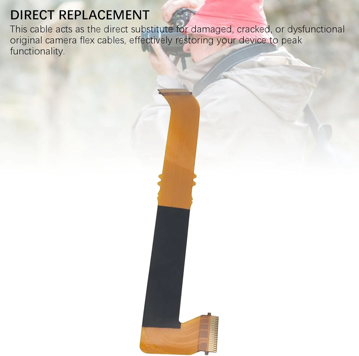 کابل صفحه نمایش LCD جایگزین، قطعه تعمیر دوربین دیجیتال برای A58، تست کامل قبل از تحویل، با دقت، برای A58