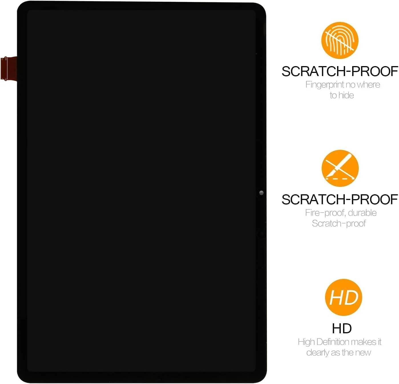 تعویض صفحه نمایش تبلت سامسونگ گلکسی تب S7 مدل T870، صفحه نمایش LCD مدل SM-T870، تاچ دیجیتایزر SM-T875 سازگار با مدل SM-T876B، کیت قطعات تعمیر (مناسب برای تب S7 پلاس نیست)