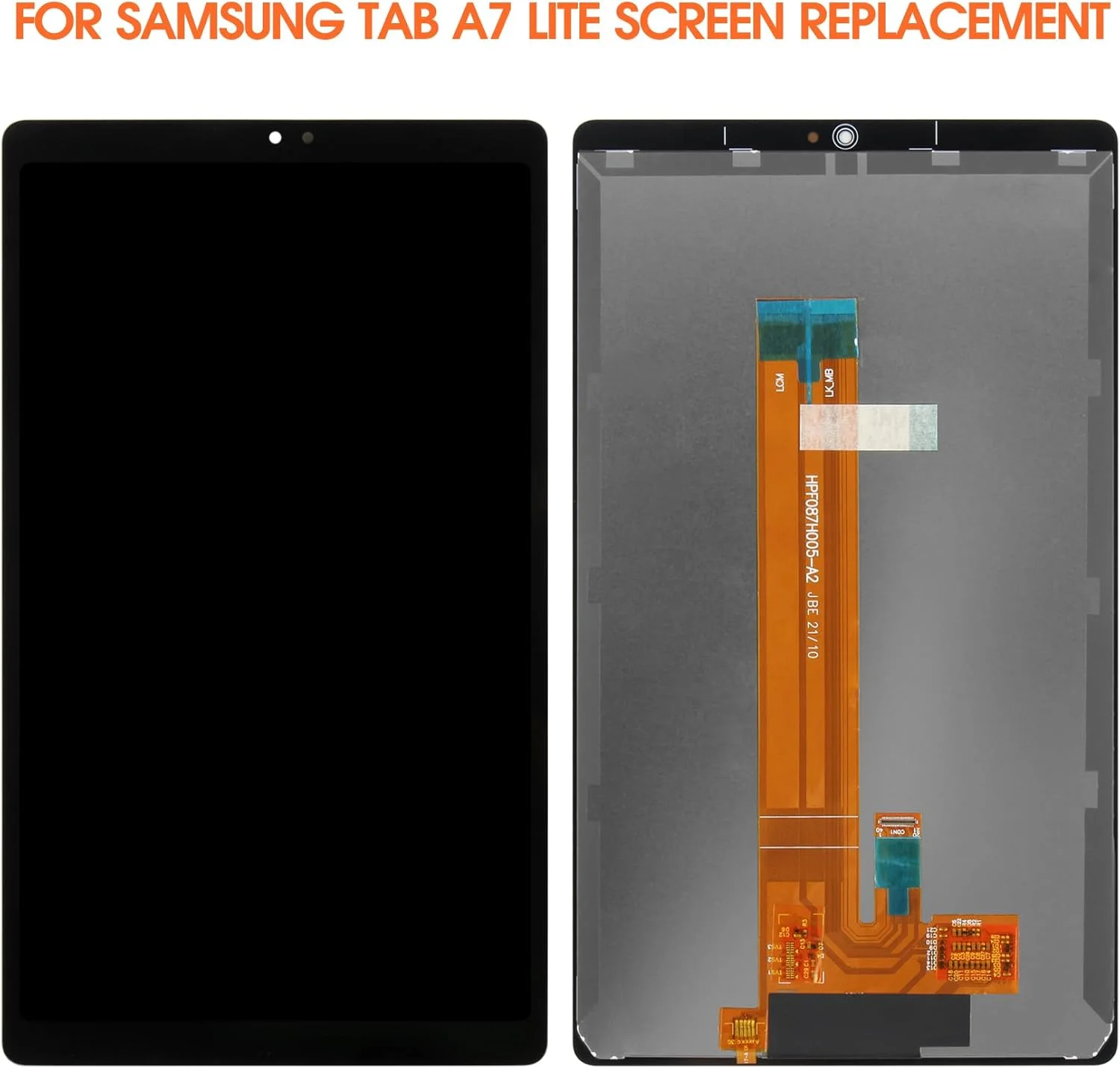 صفحه نمایش Arbilato برای تبلت سامسونگ گلکسی تب A7 لایت 2021 مدل های SM-T225,SM-T220,SM-T225N، صفحه لمسی دیجیتایزر، قطعات تعمیر (مشکی)