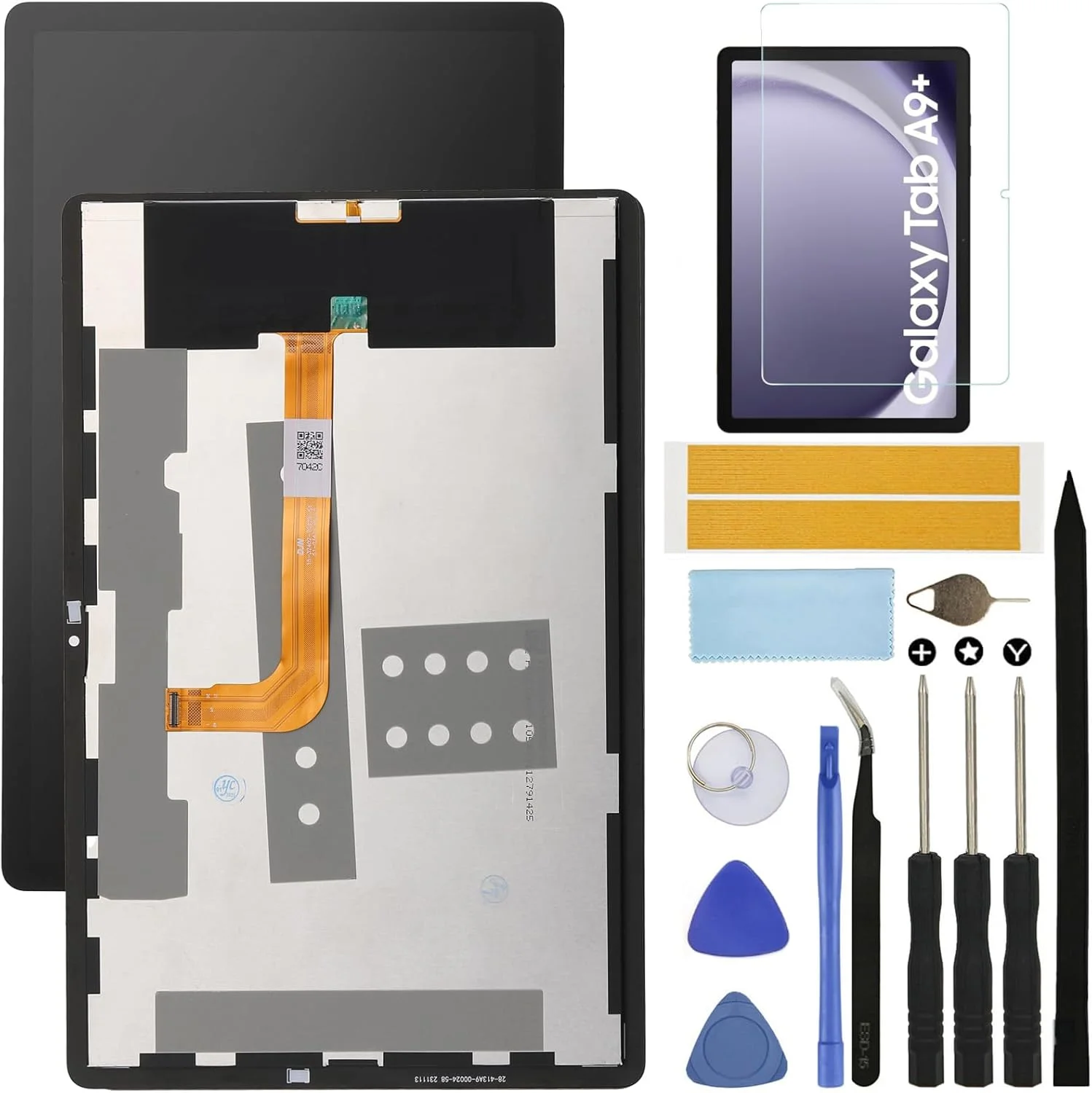 مناسب برای تبلت سامسونگ گلکسی تب A9 پلاس SM-X900 11 اینچ (2023)، کیت تعویض صفحه نمایش تبلت، صفحه نمایش ال سی دی، تاچ اسکرین دیجیتایزر، مجموعه کامل قطعات تعمیر + محافظ صفحه نمایش (بدون قاب)