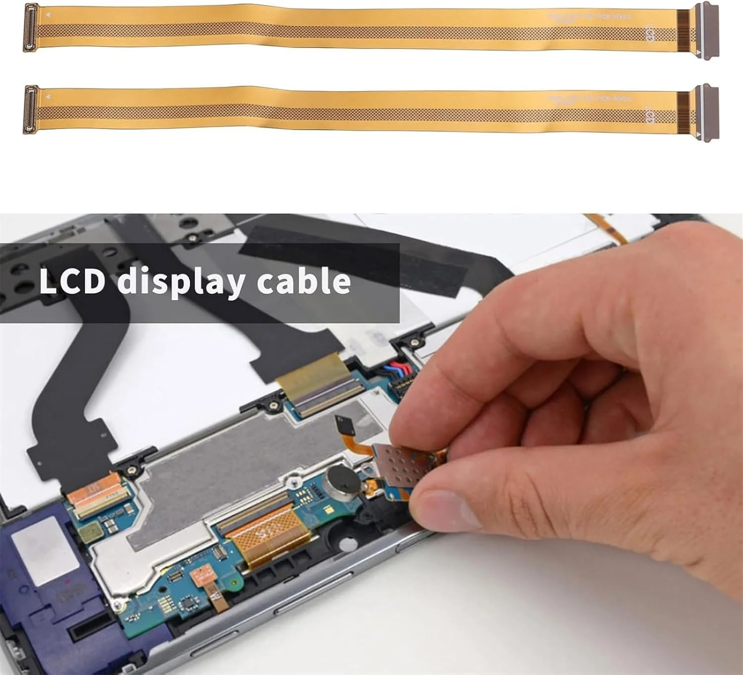 بسته 2 عددی کابل فلت LCD برای تبلت Tab A 10.1 (2019) / T515 قطعات جایگزین تعمیر صفحه نمایش داخلی