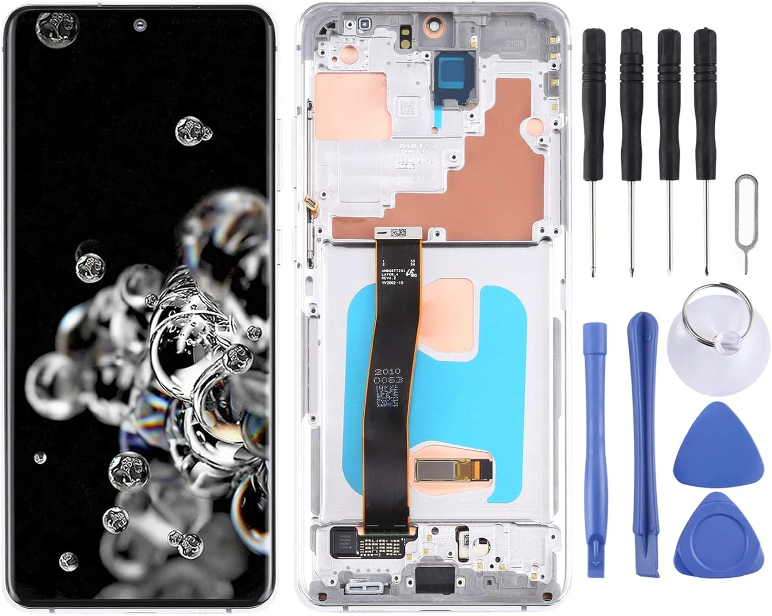 صفحه نمایش LCD به همراه تاچ و فریم برای گوشی سامسونگ گلکسی S20 Ultra 4G/S20 Ultra 5G