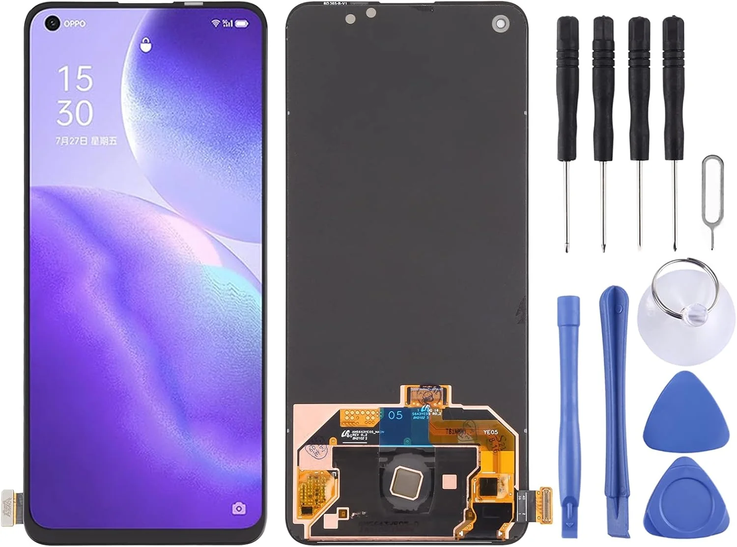 مجموعه کامل صفحه نمایش ال سی دی و دیجیتایزر CHENYAN برای OPPO Find X3 Lite CPH2145