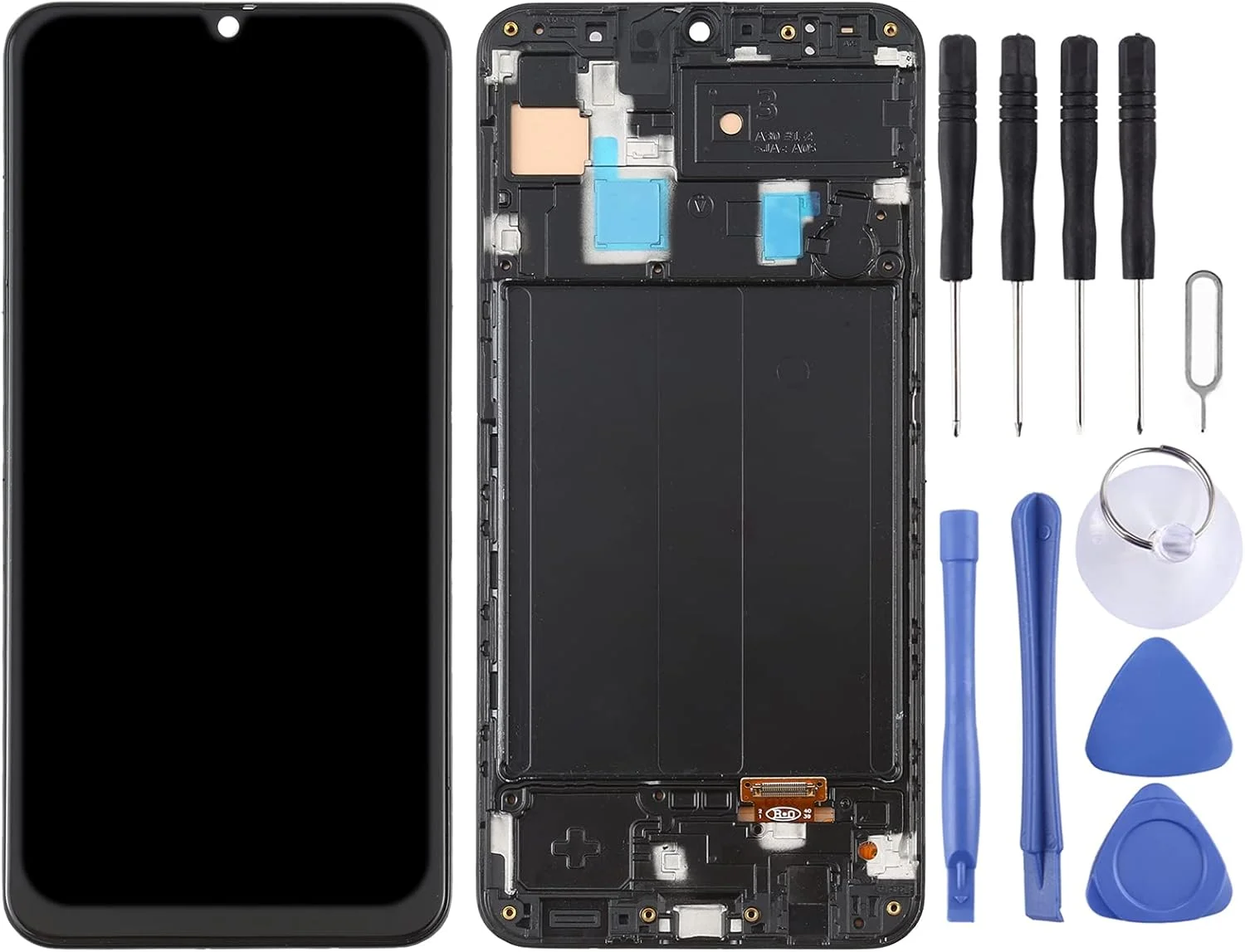 صفحه نمایش OLED LCD برای گوشی سامسونگ گلکسی A30 مدل SM-A305 به همراه تاچ و فریم (مشکی)