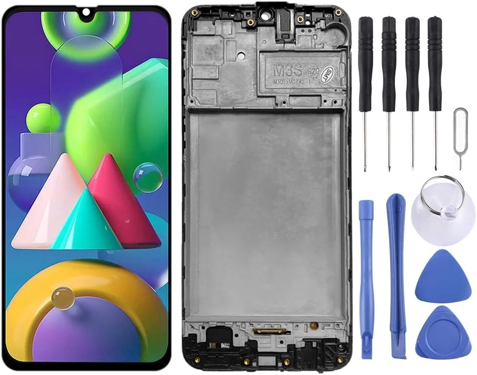 صفحه نمایش ال سی دی CHENYAN برای گوشی سامسونگ گلکسی M21 SM-M215 همراه با تاچ و فریم