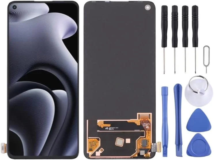 مجموعه کامل ال سی دی AMOLED مناسب برای گوشی Realme GT Neo 3T به همراه تاچ و قطعات جایگزین