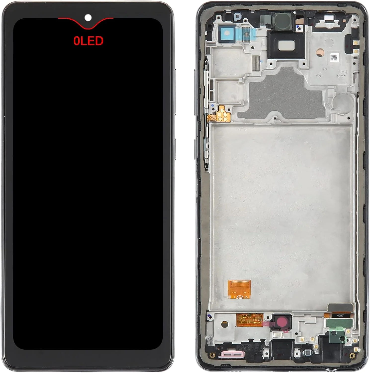 صفحه نمایش OLED LCD برای سامسونگ گلکسی A72 SM-A725 به همراه فریم