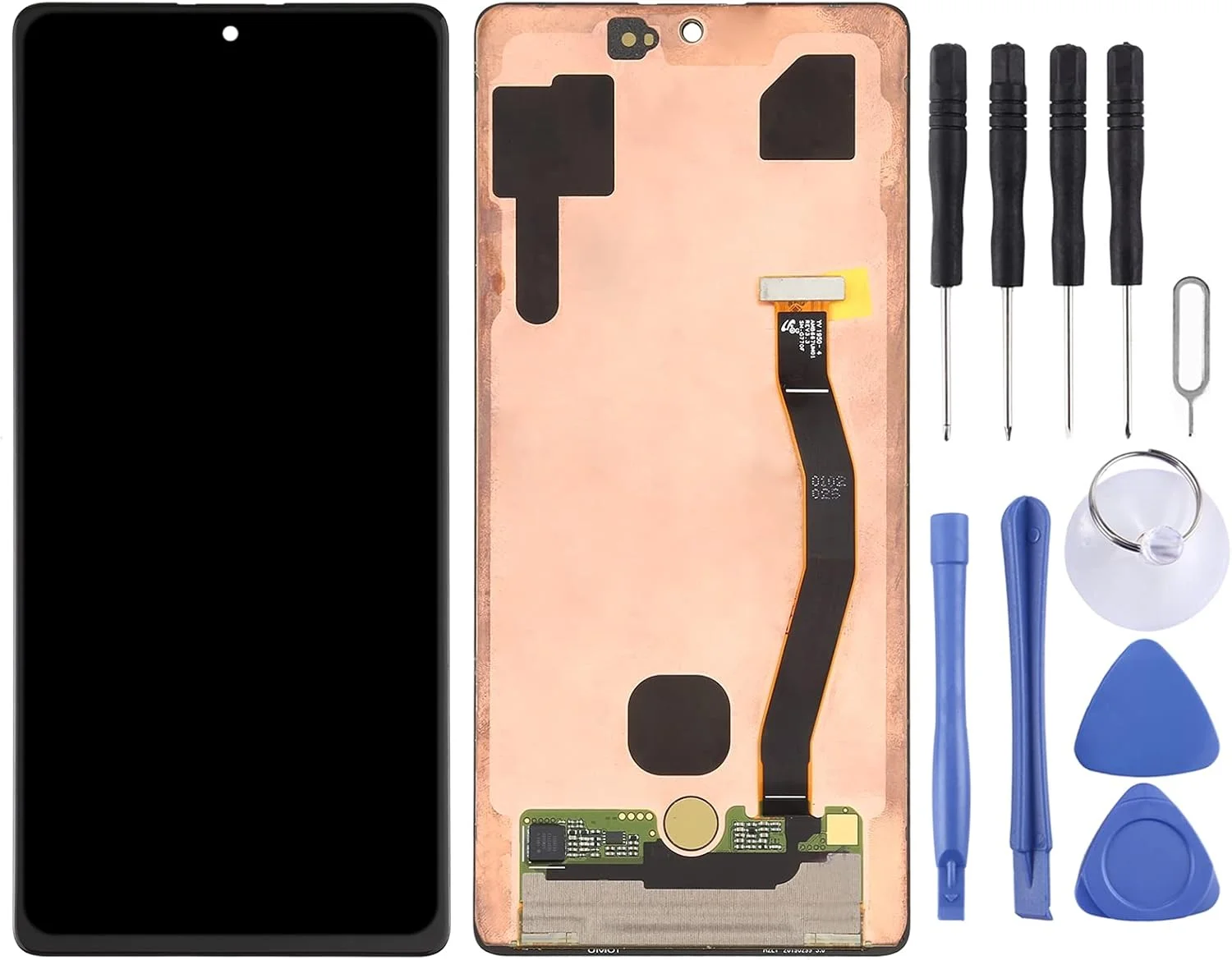 مجموعه کامل ال سی دی Tangyongjiao، صفحه نمایش ال سی دی و دیجیتایزر برای قطعات جایگزین گوشی سامسونگ گلکسی S10 Lite