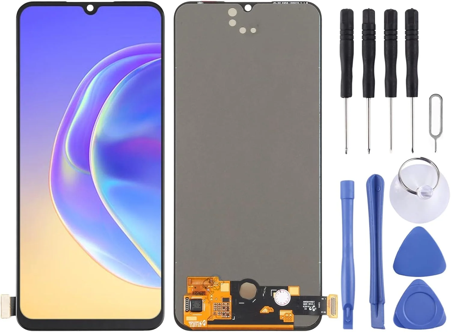 صفحه نمایش LCD آمولد و تاچ اسکرین کامل برای ویوو V21e 4G / Y73 V2061, V2059