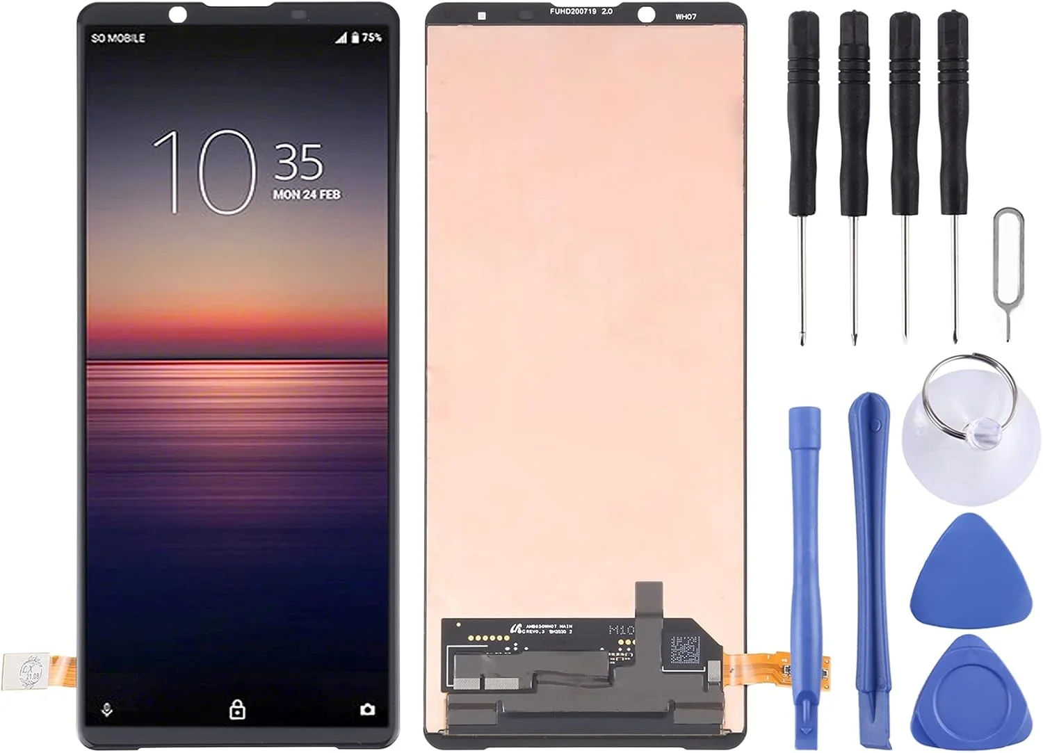 مجموعه کامل صفحه نمایش LCD و دیجیتایزر جایگزین گوشی موبایل Tangyongjiao برای Sony Xperia 1 II