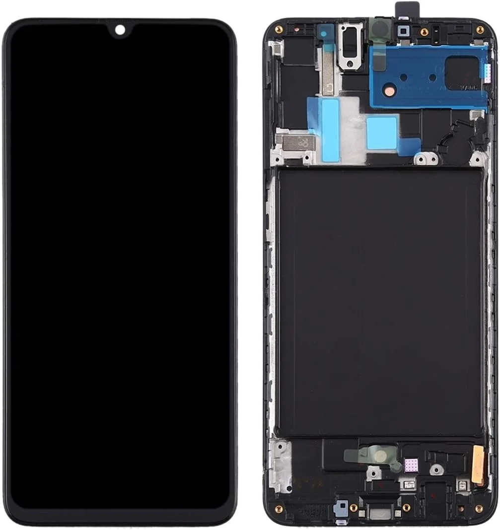 صفحه نمایش ال سی دی CHENCHUAN با متریال Super AMOLED و مجموعه کامل دیجیتایزر با فریم برای تعویض صفحه نمایش گلکسی A70