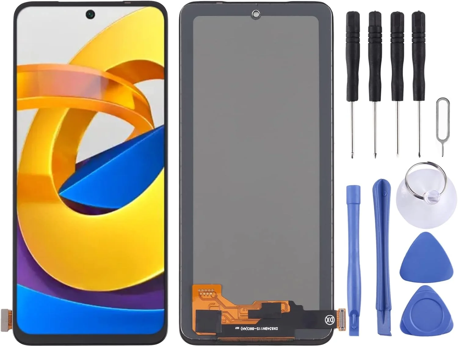 صفحه نمایش ال سی دی گوشی موبایل UFOM، صفحه نمایش ال سی دی با متریال TFT و مجموعه کامل دیجیتایزر برای گوشی شیائومی Redmi Note 11 4G/Redmi Note 11S 4G/Poco M4 Pro، قطعات جایگزین گوشی