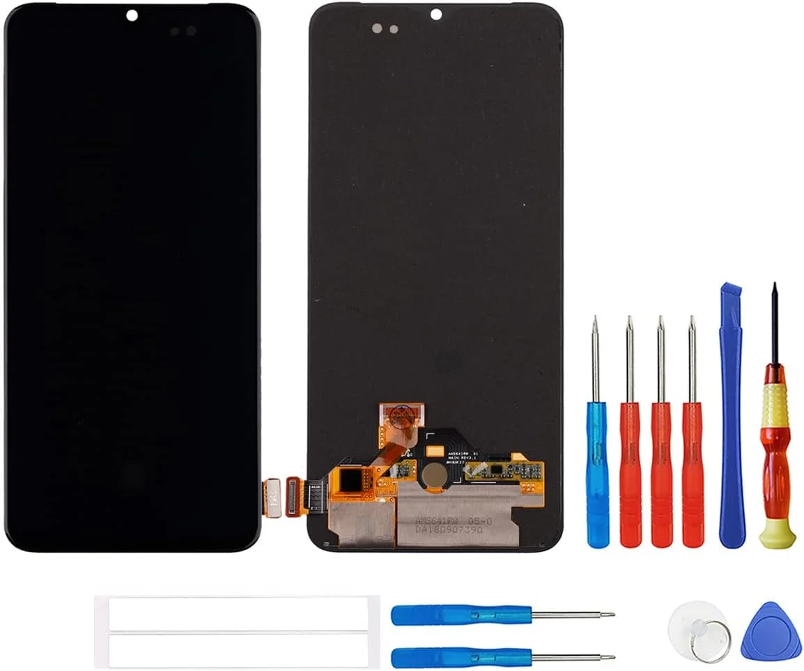 صفحه نمایش جدید اپتیک AMOLED سازگار با OnePlus 7 سایز 6.41 اینچ، صفحه لمسی LCD مشکی + ابزار