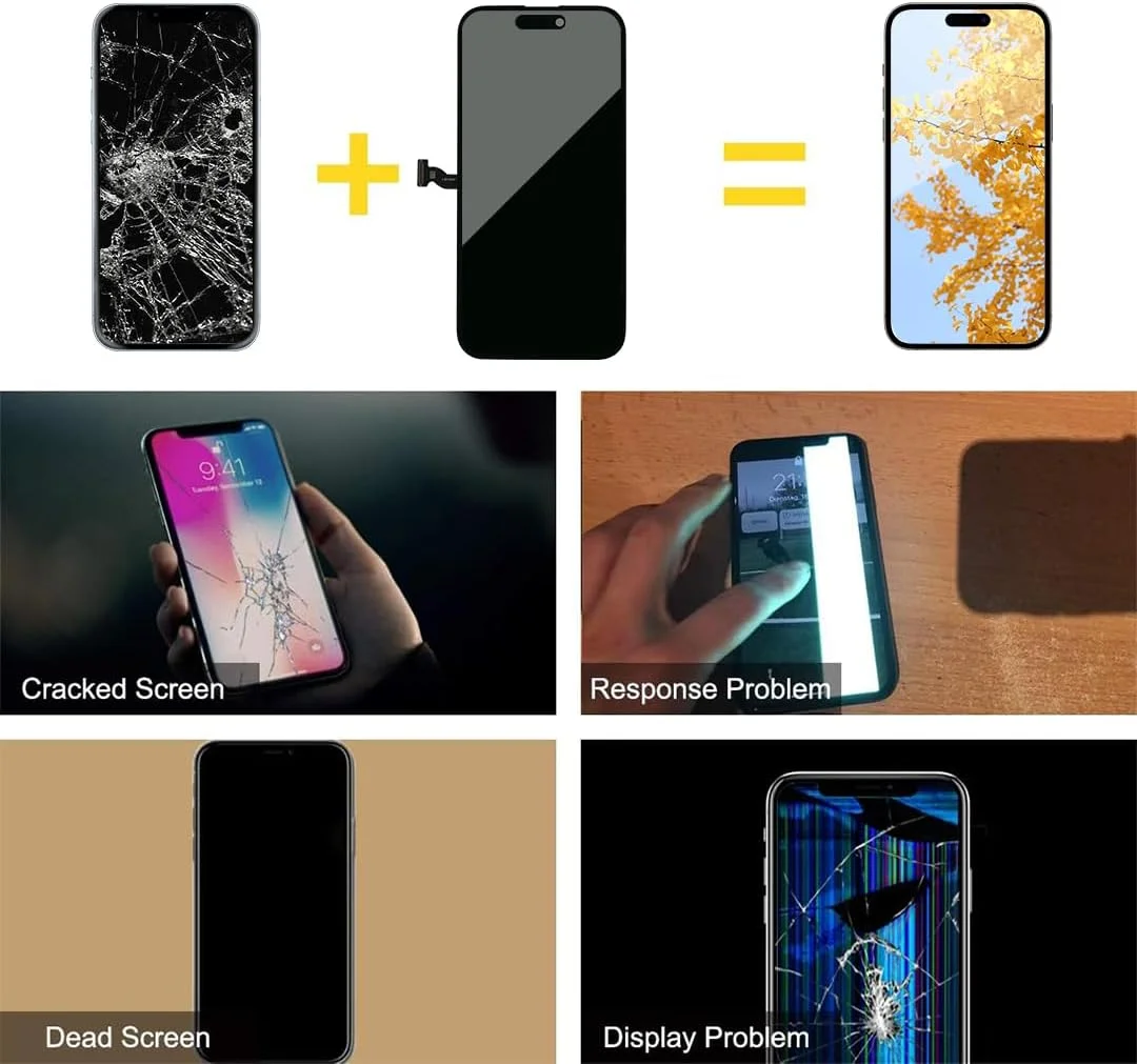 صفحه نمایش LCD مشکی جایگزین برای آیفون 14 پرو مکس