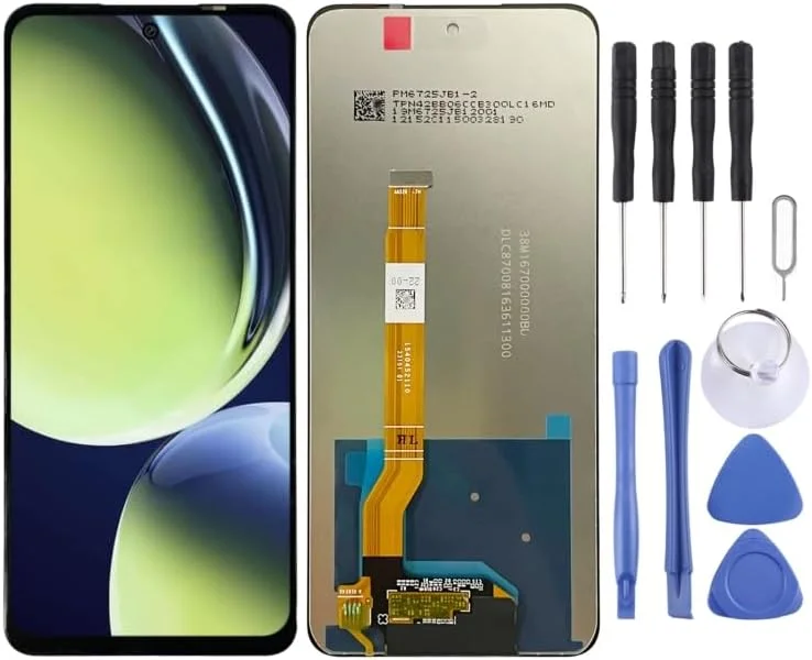 صفحه نمایش لمسی LCD گوشی موبایل مناسب برای OnePlus Nord CE 3 Lite، مجموعه کامل دیجیتایزر (مشکی)