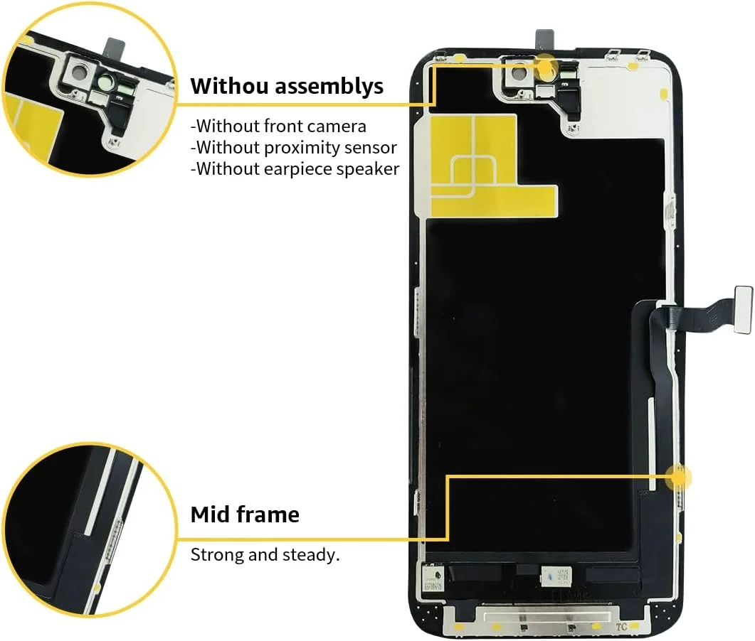 صفحه نمایش LCD مشکی جایگزین برای آیفون 14 پرو مکس