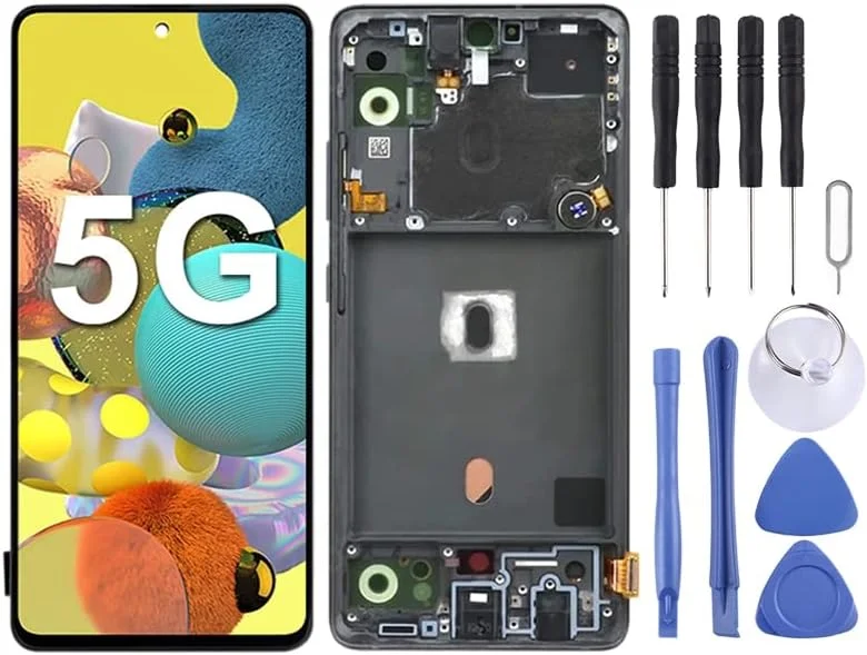 مجموعه کامل صفحه نمایش LCD و دیجیتایزر با قاب برای گوشی سامسونگ گلکسی A51 5G SM-A516 مجموعه کامل صفحه نمایش LCD و دیجیتایزر با قاب برای گوشی سامسونگ گلکسی A51 5G SM-A516