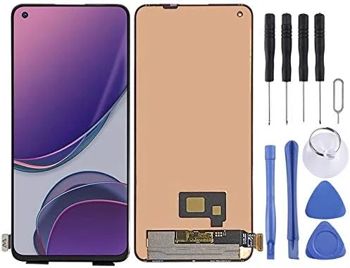 صفحه نمایش AMOLED LCD برای OnePlus 8T 5G KB2001 KB2000 KB2003 به همراه تاچ اسکرین (مشکی)