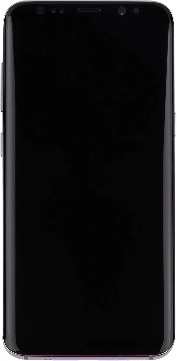 صفحه نمایش جایگزین Super AMOLED سازگار با گوشی سامسونگ گلکسی S8 (خاکستری ارکیده با فریم) تاچ اسکرین دیجیتایزر همراه با ابزار تعمیر