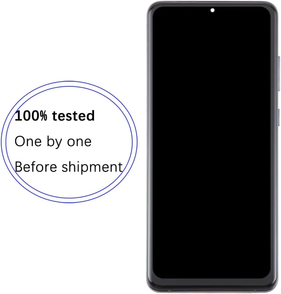 صفحه نمایش جایگزین برای گوشی سامسونگ گلکسی اس 20 اولترا 4G/S20 اولترا 5G LCD TFT، کیت قطعات تعمیر تاچ و ال سی دی مدل G988B/DS G988B (مشکی با فریم، بدون اثر انگشت)