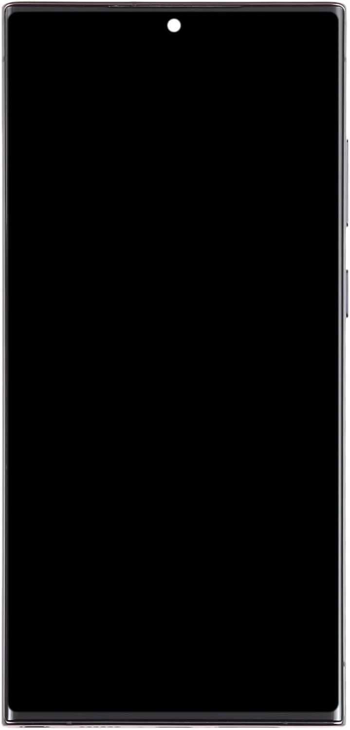 قطعات یدکی جایگزین تلفن همراه برای گلکسی S23 Ultra SM-S918B نسخه اروپا، صفحه نمایش LCD، دیجیتایزر، مجموعه کامل با فریم