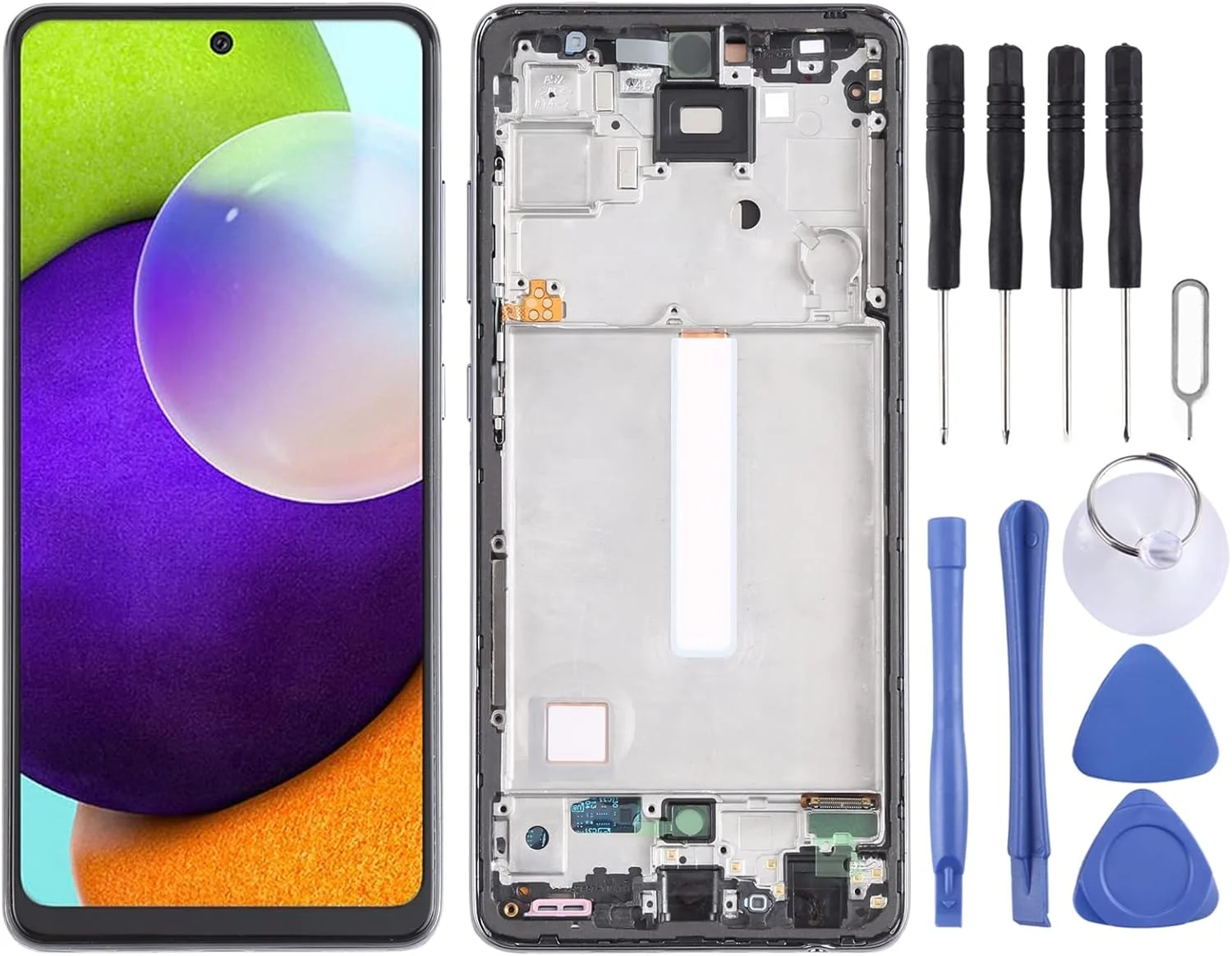مجموعه کامل صفحه نمایش LCD و دیجیتایزر با فریم برای گوشی سامسونگ گلکسی A52 4G SM-A525