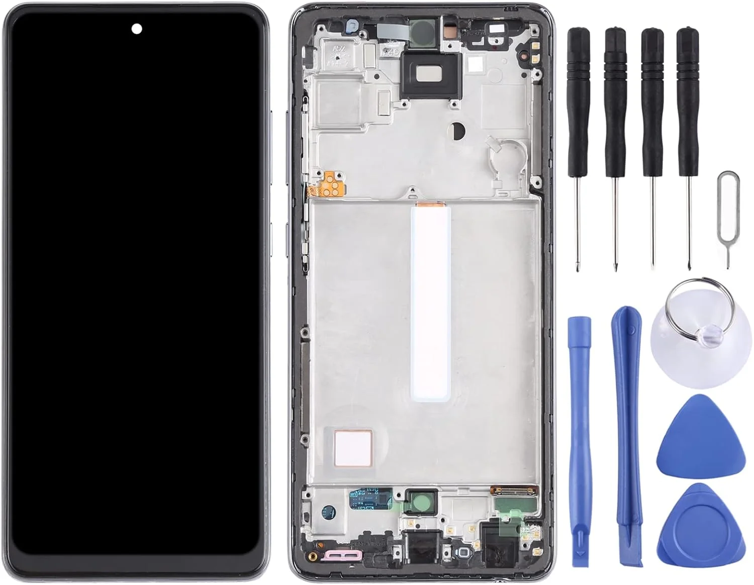 مجموعه کامل صفحه نمایش LCD و دیجیتایزر با فریم برای گوشی سامسونگ گلکسی A52 4G SM-A525