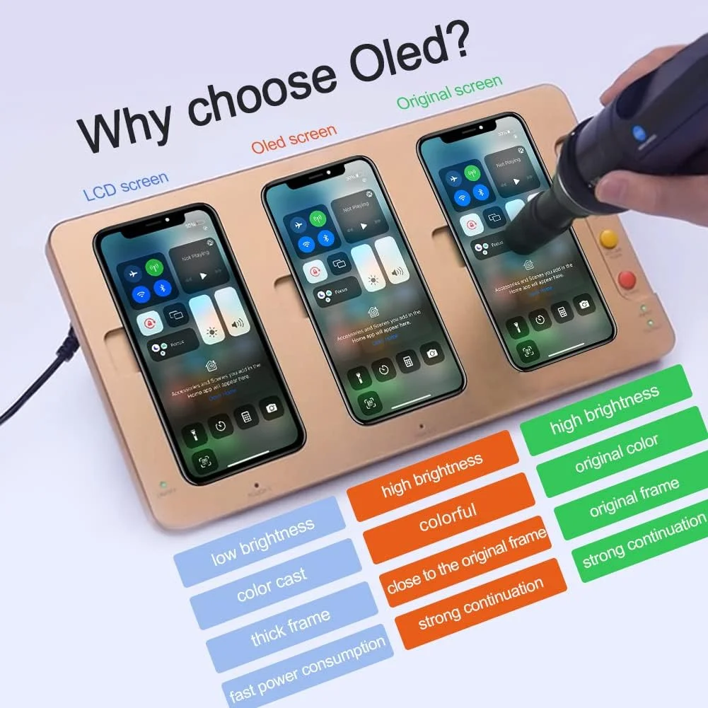 EFAITHFIX صفحه نمایش OLED جایگزین برای آیفون Xs (نه LCD) 5.8 اینچ، تاچ اسکرین سه بعدی، مجموعه کامل با ابزار تعمیر، چسب ضد آب، محافظ صفحه شیشه ای A1920/A2097/A2098/A2099/A2100