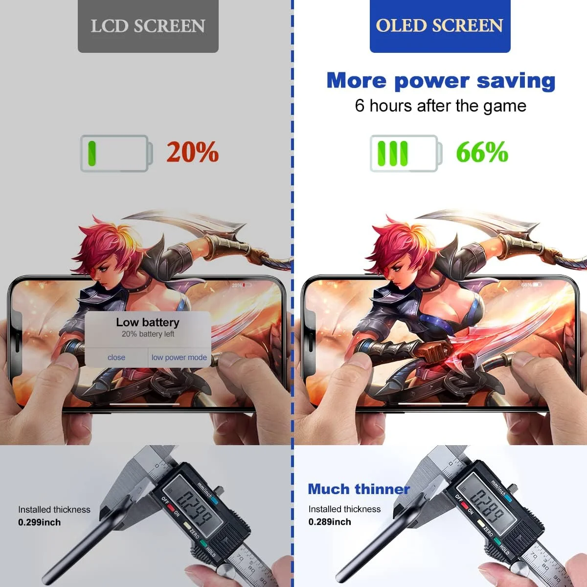 EFAITHFIX صفحه نمایش OLED جایگزین برای آیفون Xs (نه LCD) 5.8 اینچ، تاچ اسکرین سه بعدی، مجموعه کامل با ابزار تعمیر، چسب ضد آب، محافظ صفحه شیشه ای A1920/A2097/A2098/A2099/A2100