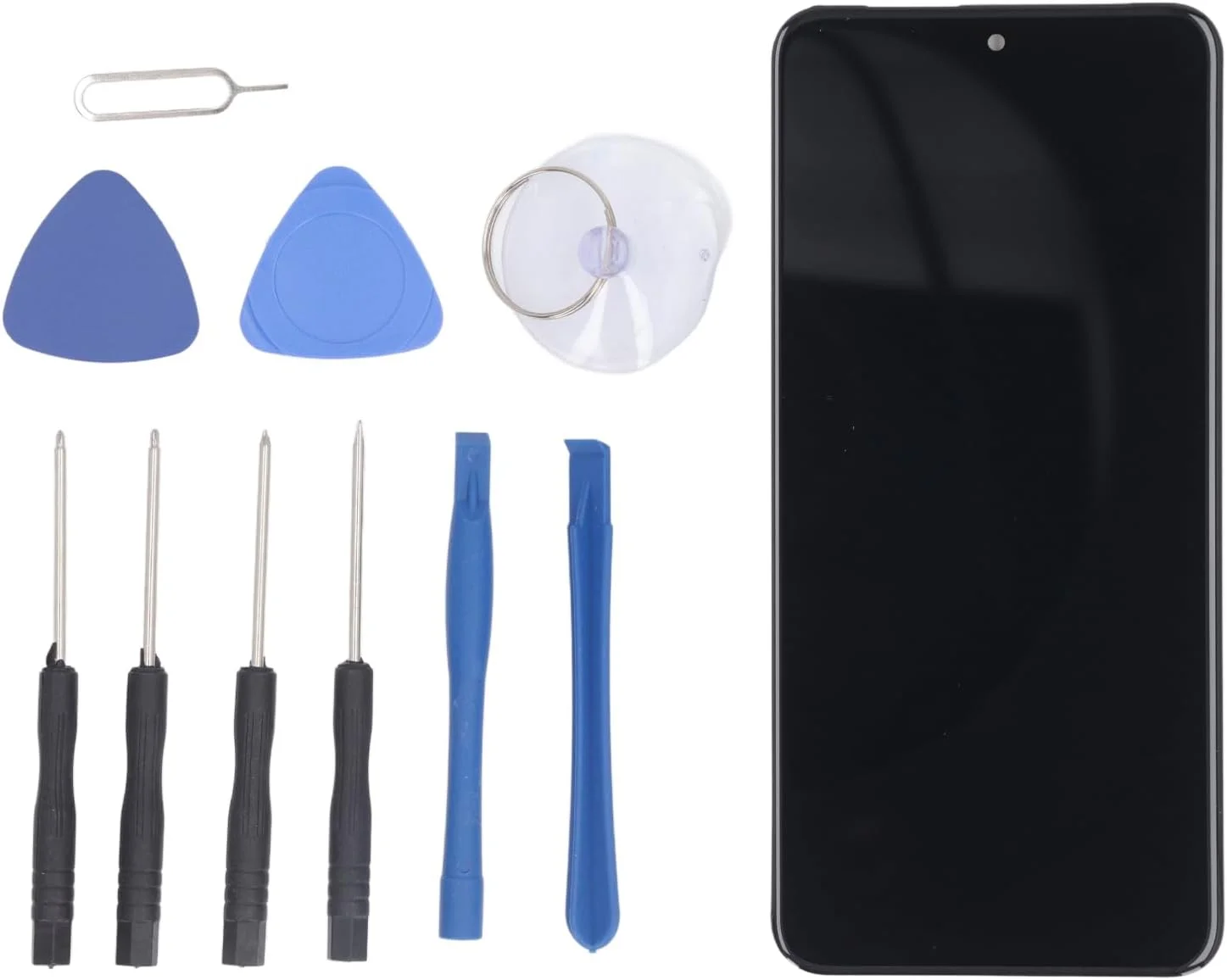 مجموعه تعویض صفحه نمایش برای Pixel 8 GKWS6، کیت تعمیر صفحه نمایش، مجموعه دیجیتایزر با قاب و ابزار تعمیر، سازگاری کامل