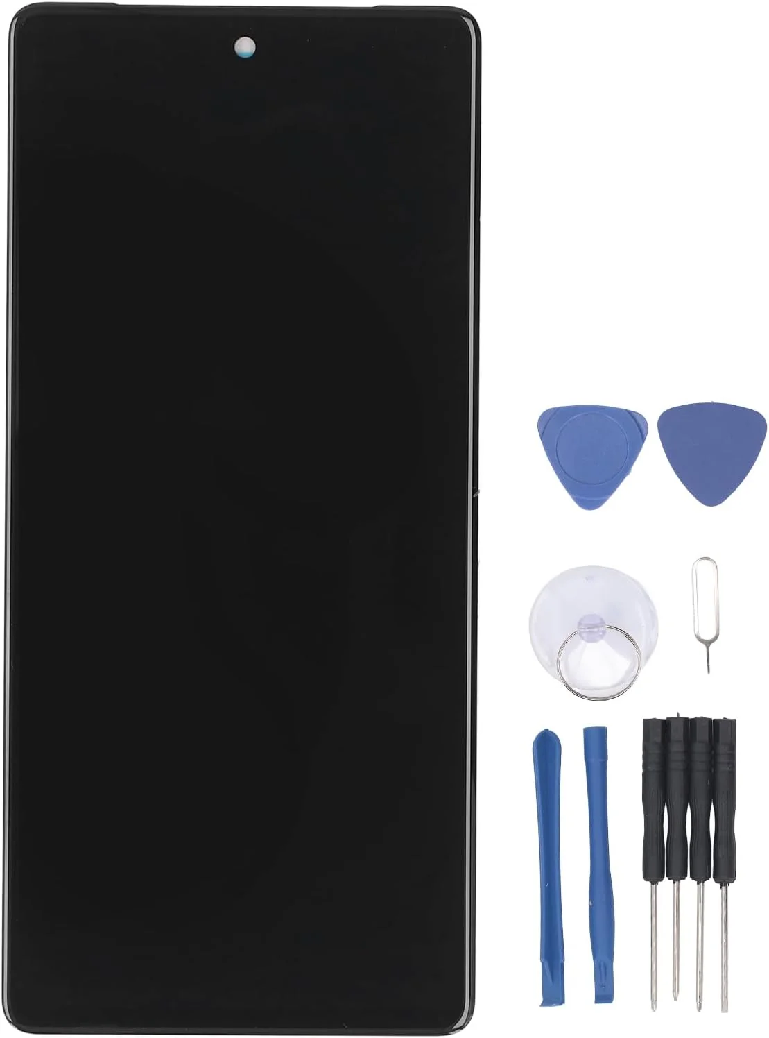 صفحه نمایش AMOLED برای پیکسل 7 مدل GVU6C GQML3، مجموعه دیجیتایزر با فریم و ابزار تعمیر، جایگزینی صفحه نمایش گوشی هوشمند، لمس با حساسیت بالا