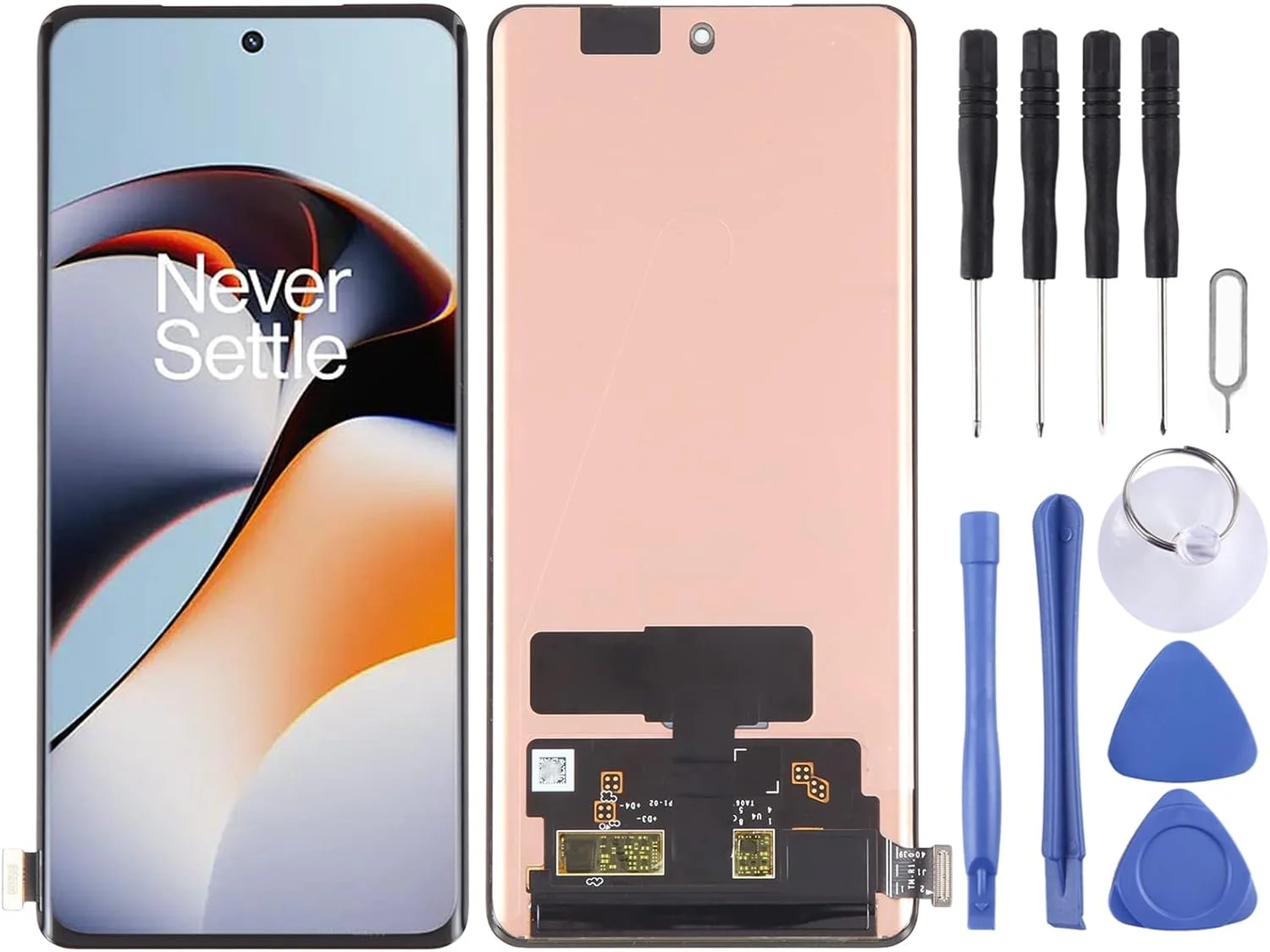 صفحه نمایش LCD جایگزین گوشی موبایل از جنس Fluid AMOLED مناسب برای OnePlus 11R CPH2487 به همراه دیجیتایزر و مونتاژ کامل (مشکی) قطعه تعمیر