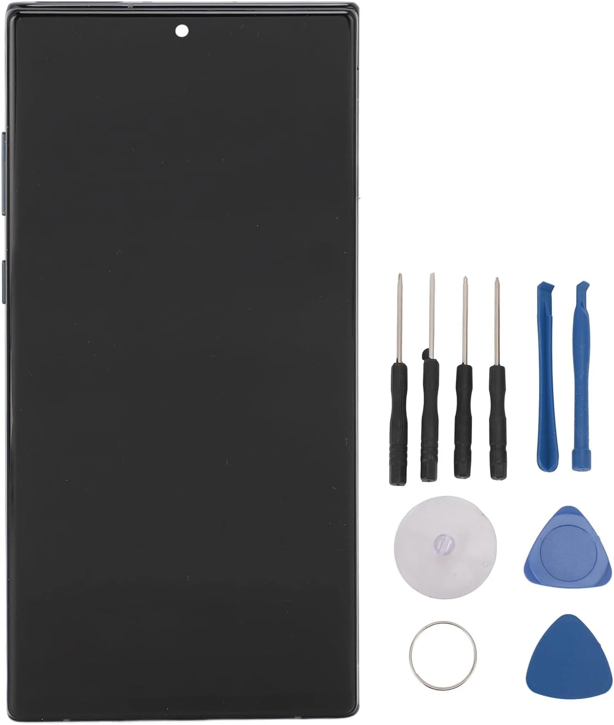 تعویض صفحه نمایش برای نوت 10 پلاس، مجموعه دیجیتایزر ال سی دی TFT با قاب و ابزار تعمیر، کیت های تعمیر نمایشگر، بدون عملکرد اثر انگشت