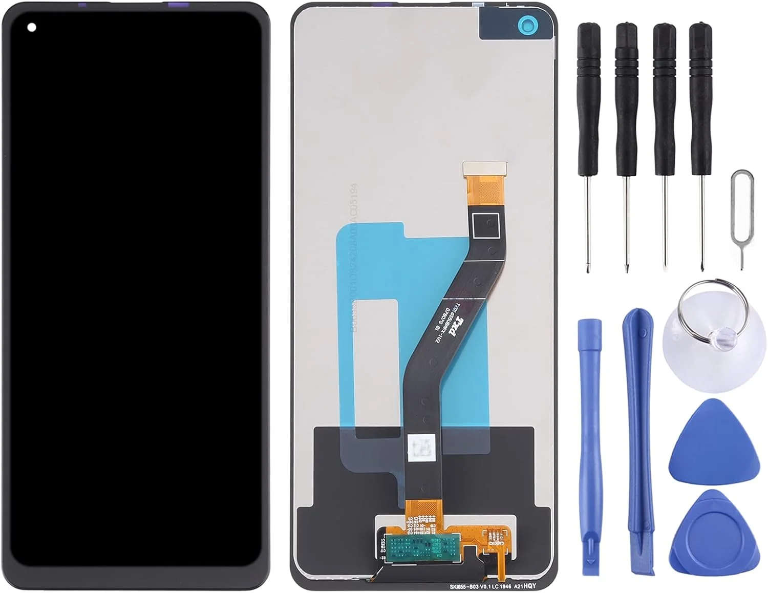 صفحه نمایش ال سی دی جایگزین گوشی موبایل به همراه تاچ دیجیتایزر برای گوشی سامسونگ گلکسی A21