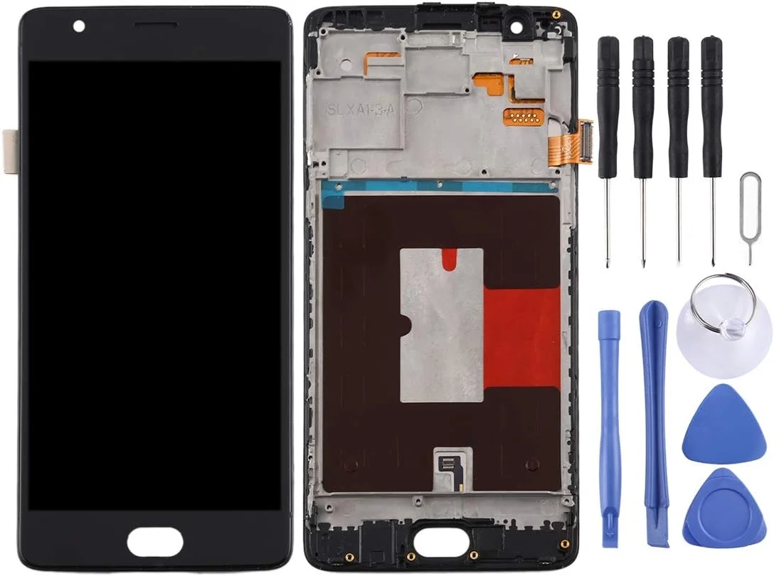 صفحه نمایش LCD و دیجیتایزر کامل با فریم برای OnePlus 3 / 3T A3000 A3010 از جنس TFT