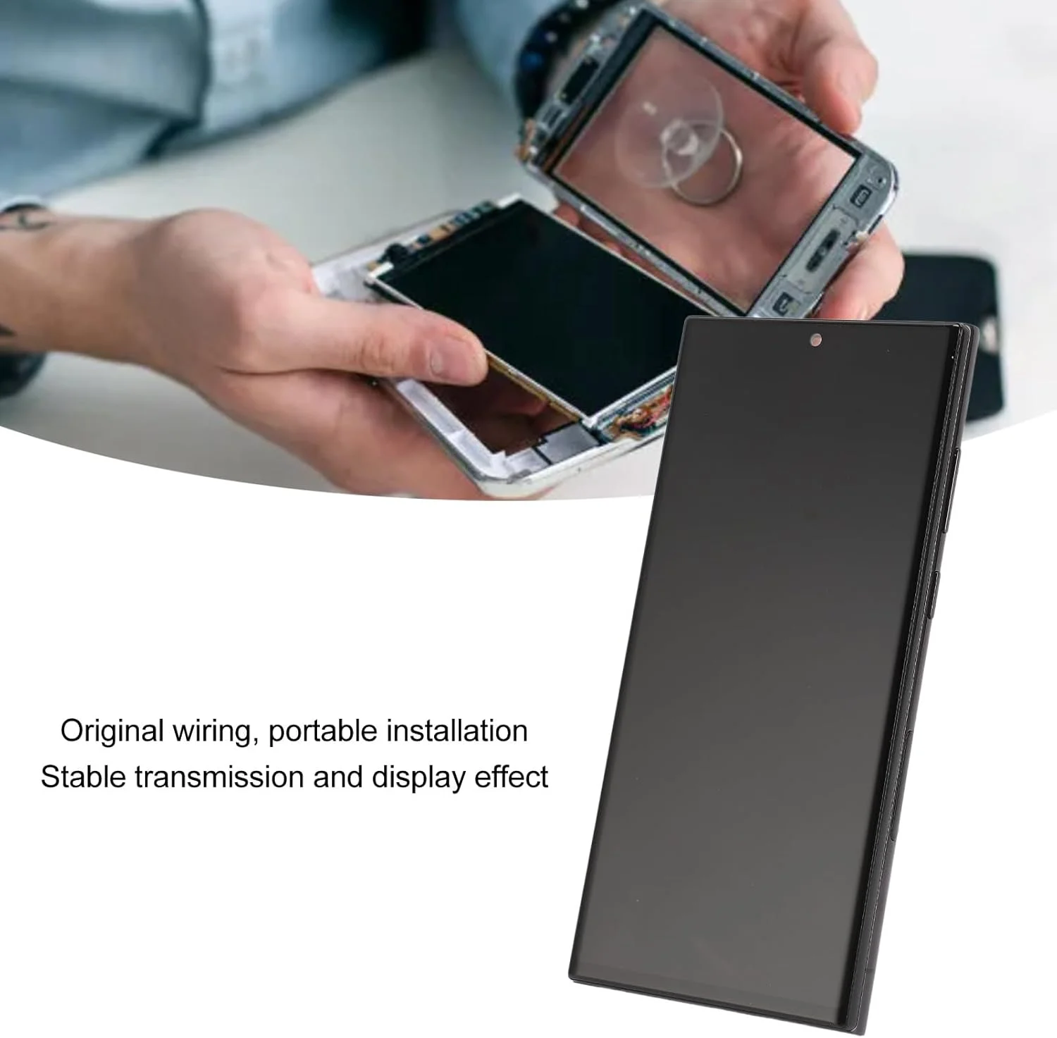 صفحه نمایش ال سی دی برای گوشی S22 Ultra 5G مدل S908 S908U S908A S908W نسخه آمریکا، مجموعه دیجیتایزر، جایگزینی صفحه نمایش گوشی هوشمند، رفع تمام مشکلات صفحه نمایش