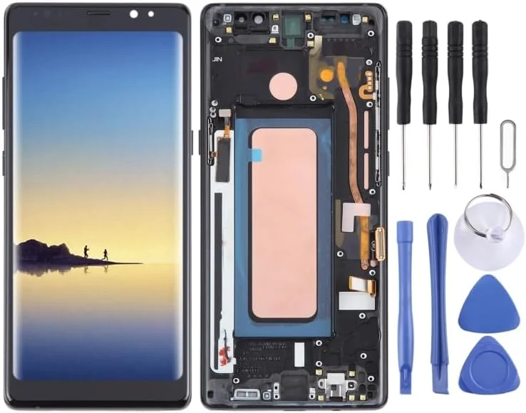 قطعات یدکی جایگزین تلفن همراه برای گلکسی نوت 8 SM-N950 صفحه نمایش ال سی دی TFT با قاب (مشکی)