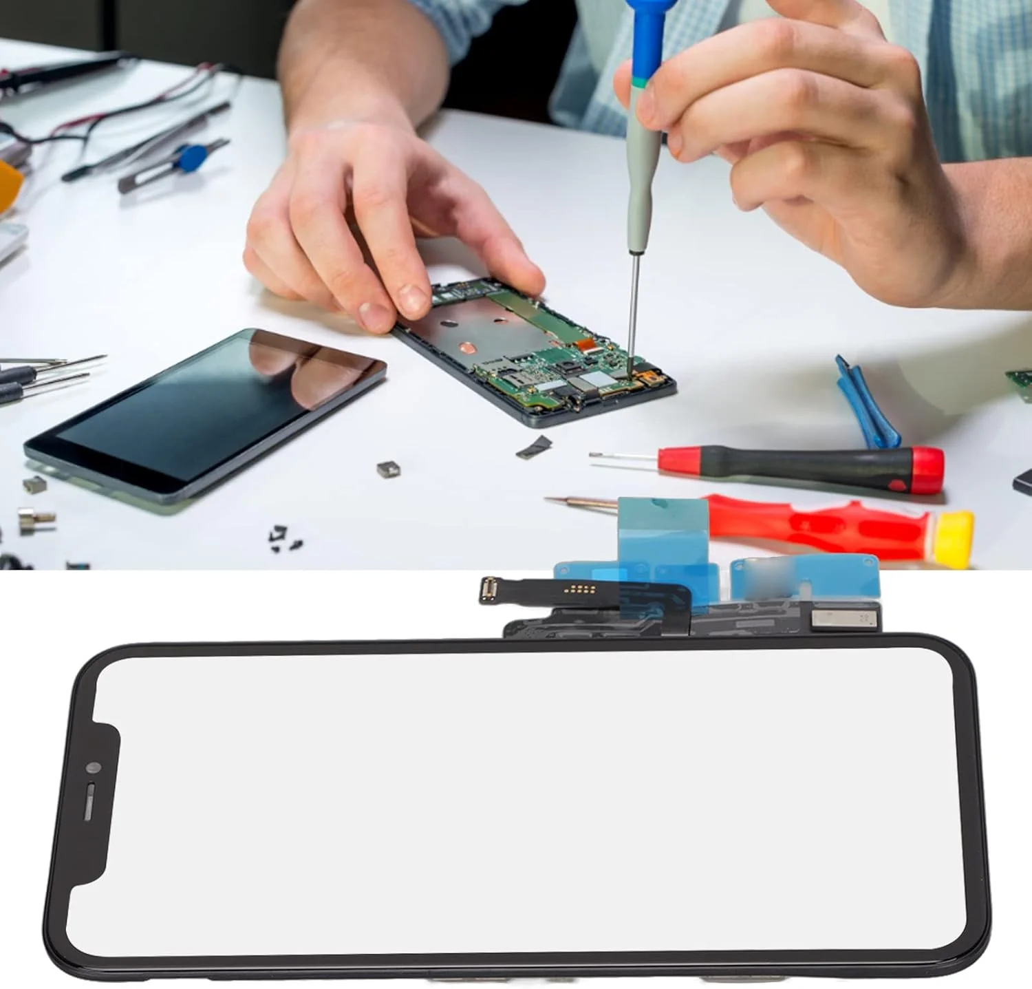 صفحه نمایش LCD جایگزین، قطعات تعمیر صفحه لمسی بادوام برای XR 6.1 اینچ، مناسب برای صفحه نمایش های معیوب و رنگ های اشتباه