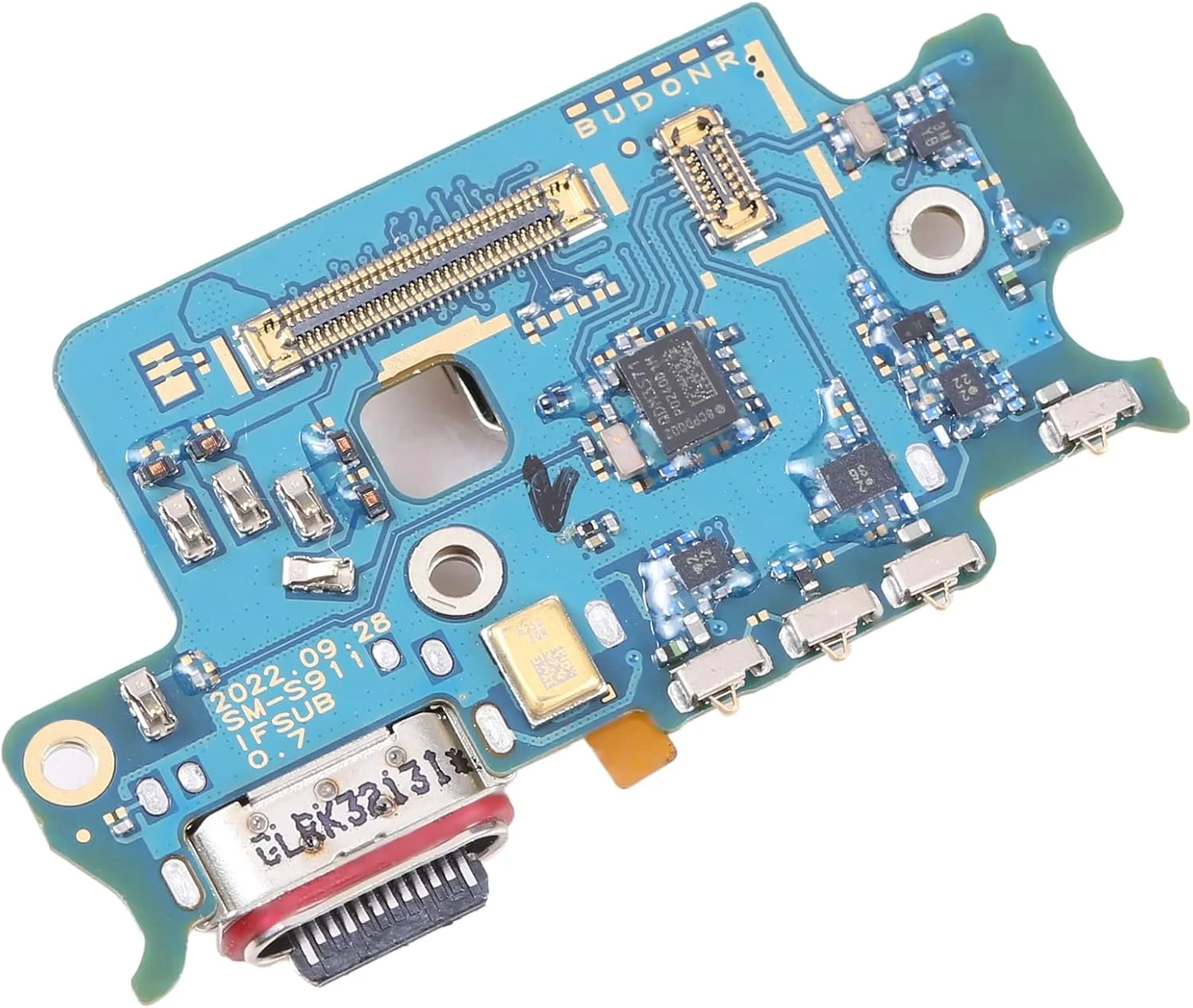 صفحه نمایش LCD جایگزین گوشی موبایل برای گلکسی S23 5G SM-S911E برد درگاه شارژ قطعات سری گلکسی S