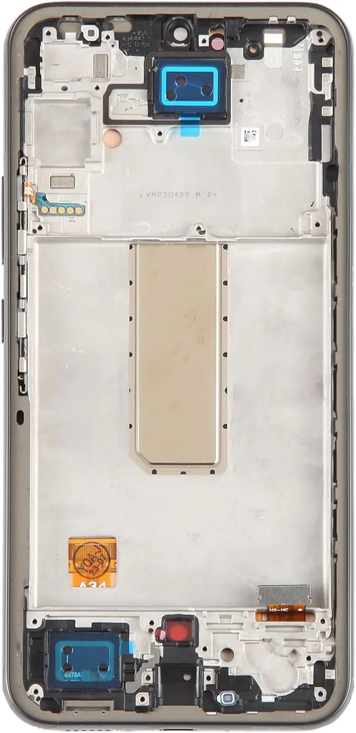 قطعات یدکی جایگزین تلفن همراه برای گلکسی A34 5G SM-A346B OLED LCD صفحه نمایش دیجیتایزر مجموعه کامل با قاب نمایشگر موبایل