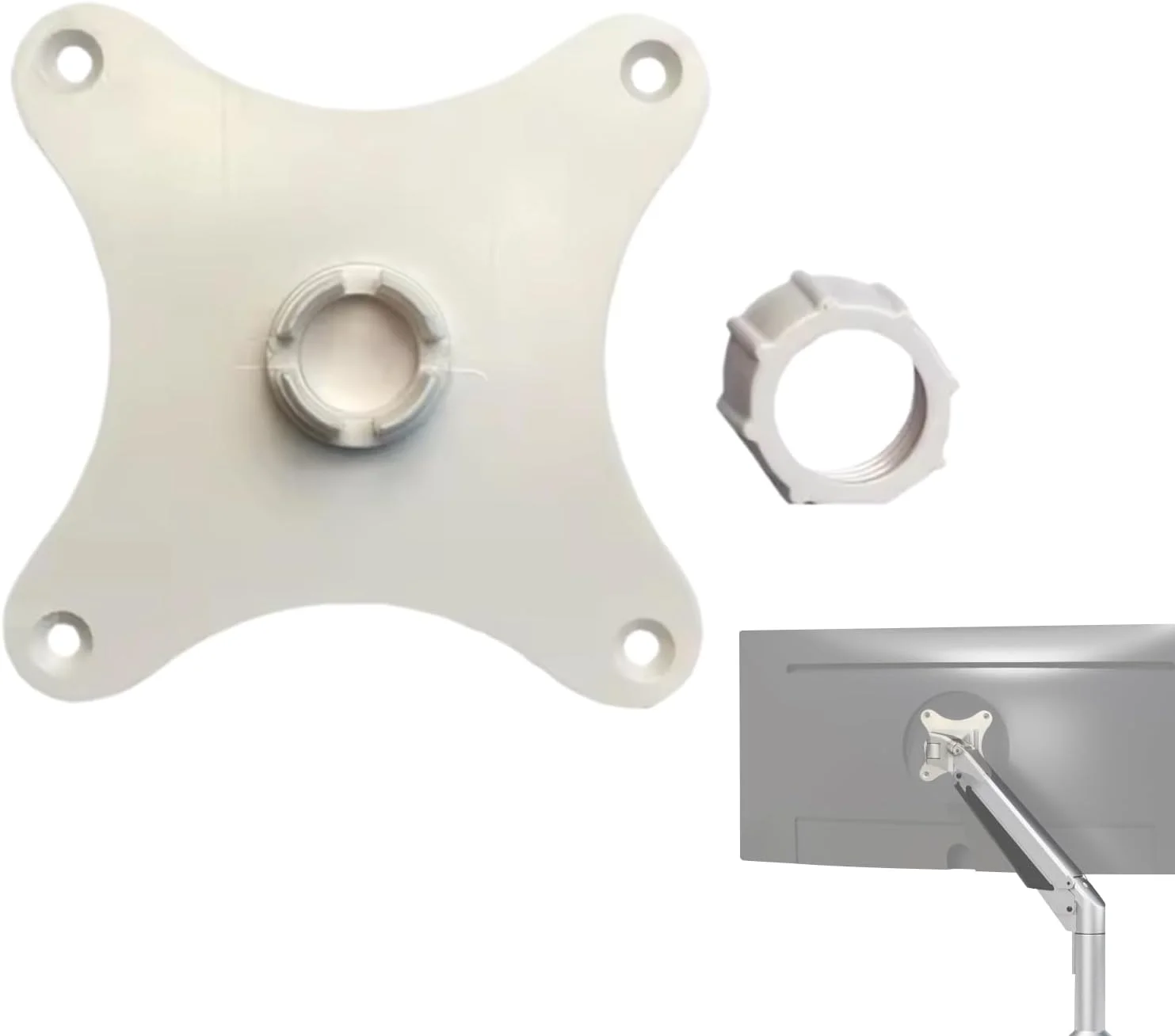 آداپتور براکت نصب مانیتور با سوراخ 75 میلیمتری - آداپتور براکت مانیتور، قطعات جایگزین افقی و عمودی با سر توپی 17 میلیمتری برای پروژکتور صفحه نمایش دیجیتال، سرگرمی سیار، هتل و فضای نشیمن آداپتور براکت نصب مانیتور با سوراخ 75 میلیمتری - آداپتور براکت مانیتور، قطعات جایگزین افقی و عمودی با سر توپی 17 میلیمتری برای پروژکتور صفحه نمایش دیجیتال، سرگرمی سیار، هتل و فضای نشیمن