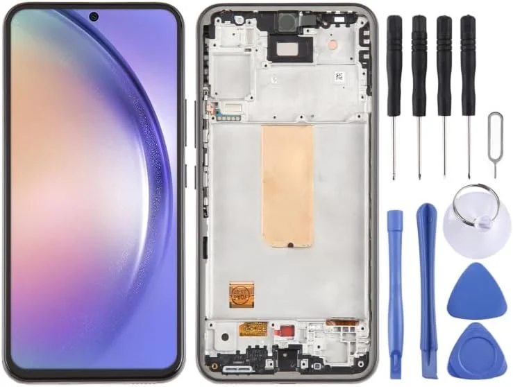 قطعات یدکی جایگزین تلفن همراه برای گلکسی A54 5G SM-A546 صفحه نمایش 6.43 اینچی OLED LCD دیجیتایزر مونتاژ کامل با قاب نمایشگر موبایل قطعات یدکی جایگزین تلفن همراه برای گلکسی A54 5G SM-A546 صفحه نمایش 6.43 اینچی OLED LCD دیجیتایزر مونتاژ کامل با قاب نمایشگر موبایل