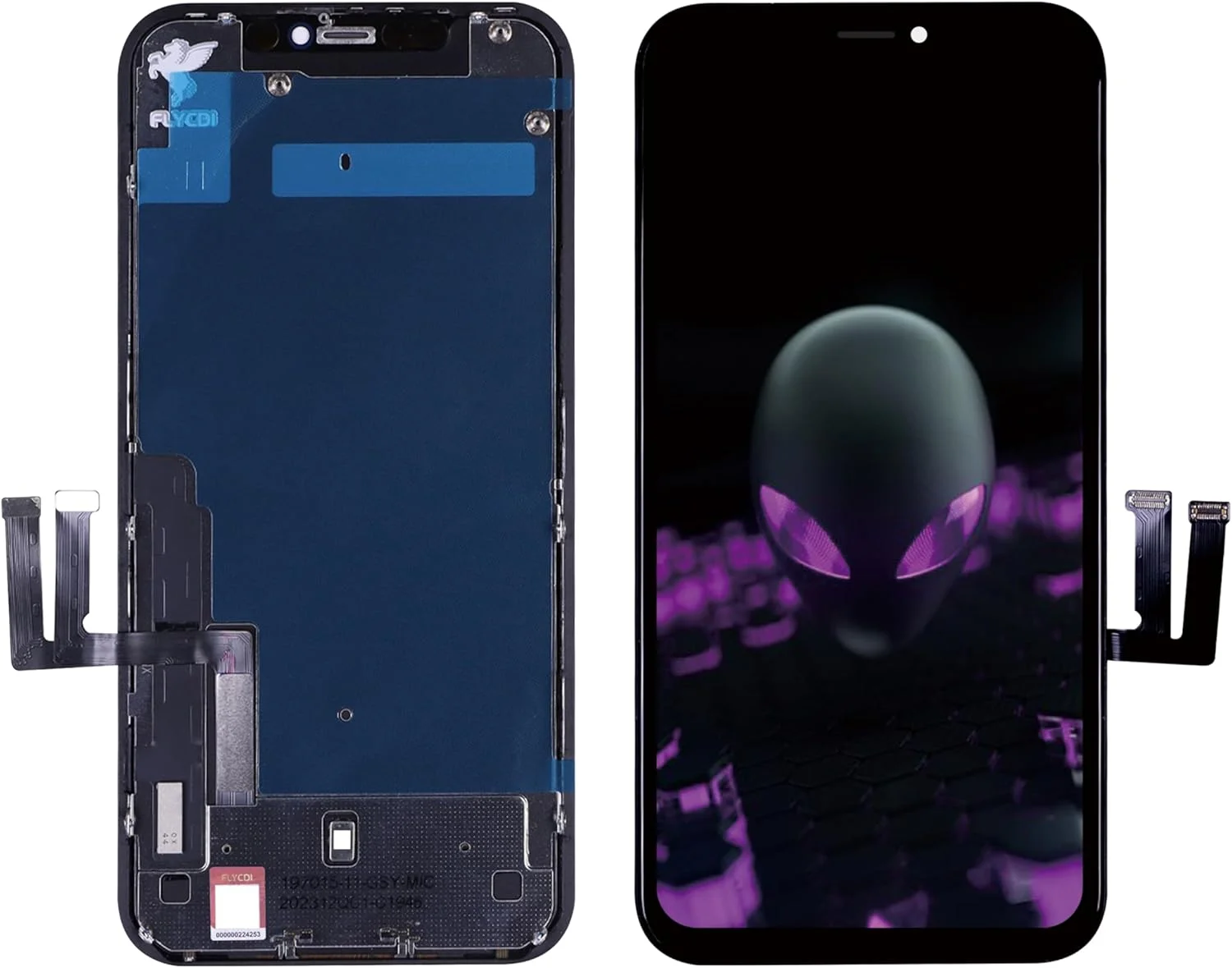 کیت تعویض صفحه نمایش LCD آیفون 11 به همراه ابزار نصب، روشنایی بالا، طیف رنگی گسترده، قطعات تعمیر تلفن همراه (FLYCDI برای آیفون 11 ORG INCELL Original)