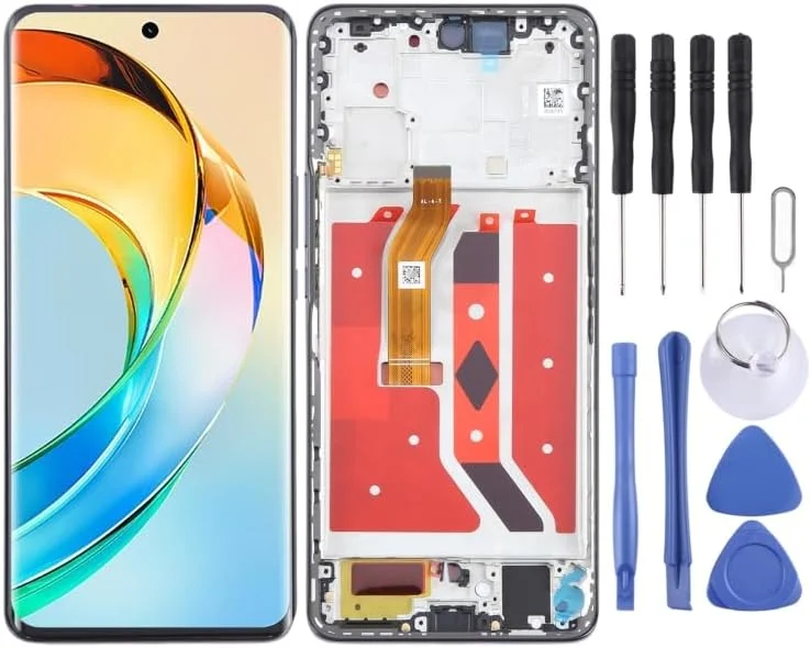 صفحه نمایش ال سی دی گوشی موبایل مناسب برای Honor X9b، مجموعه کامل دیجیتایزر صفحه ال سی دی با قطعات جایگزین قاب صفحه نمایش ال سی دی گوشی موبایل مناسب برای Honor X9b، مجموعه کامل دیجیتایزر صفحه ال سی دی با قطعات جایگزین قاب
