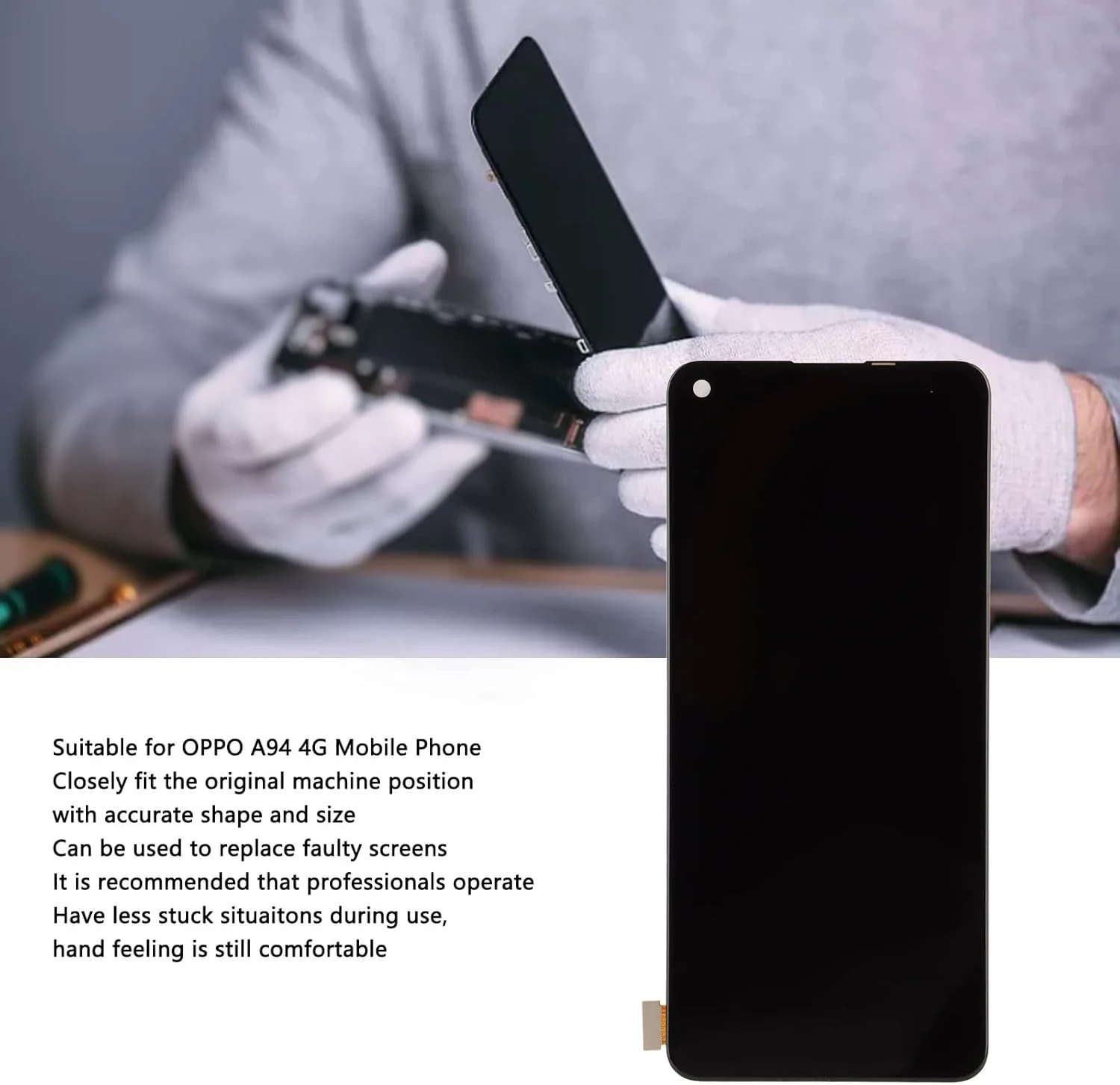 مجموعه صفحه نمایش LCD تلفن همراه A94 4G به همراه ابزار