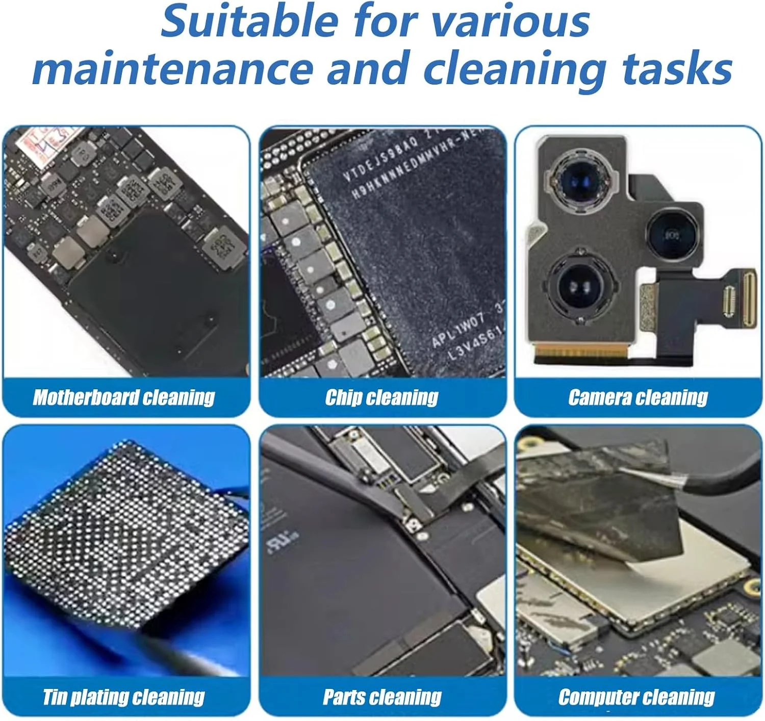 برس ارگونومیک برای نگهداری قطعات کامپیوتر تبلت و دستگاه های الکترونیکی، دارای برس با دو درجه سختی و ضد الکتریسیته ساکن