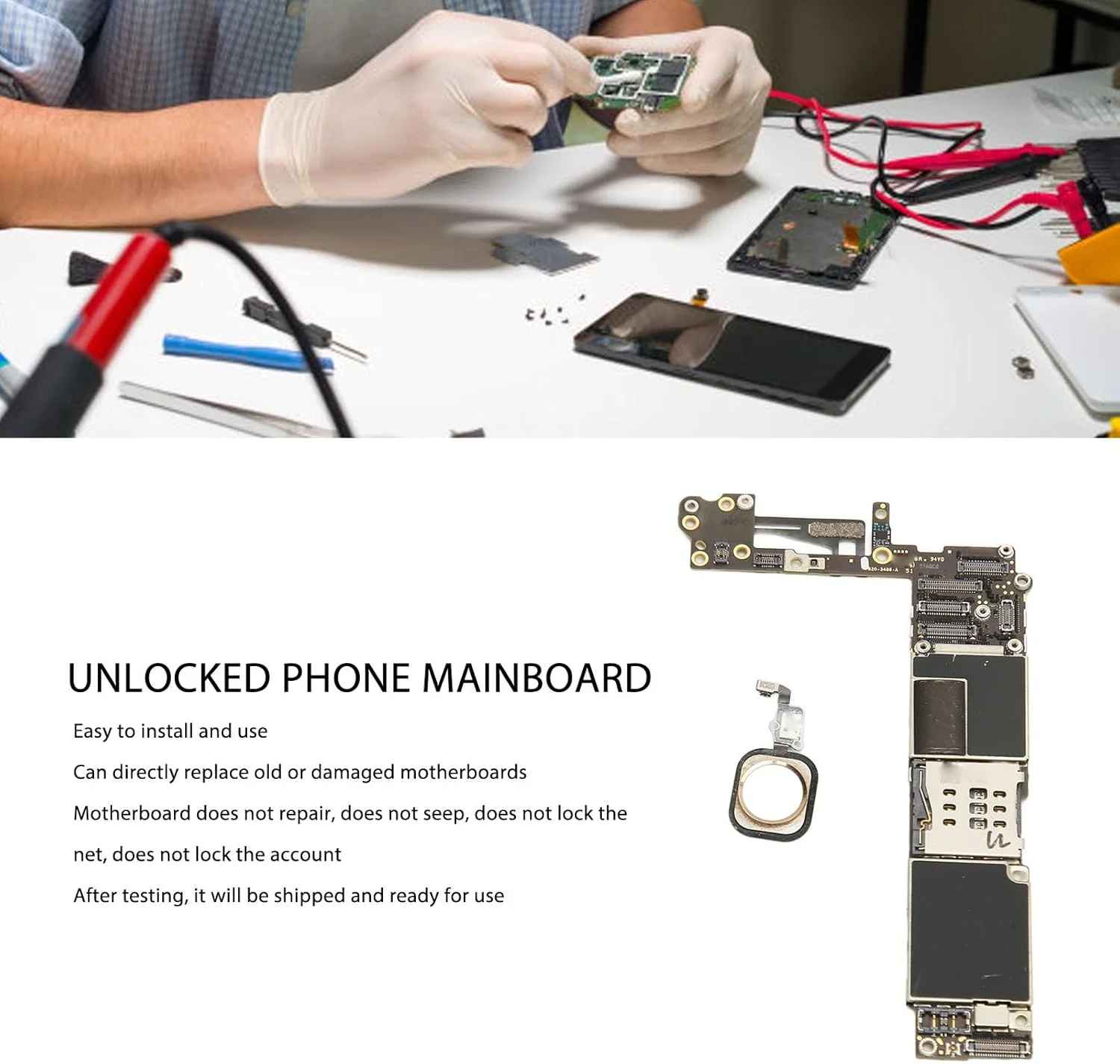 برد اصلی گوشی BROLEO، برد منطقی اصلی گوشی سبک وزن و آنلاک شده برای تعمیر (g35kzqm8i7-13)